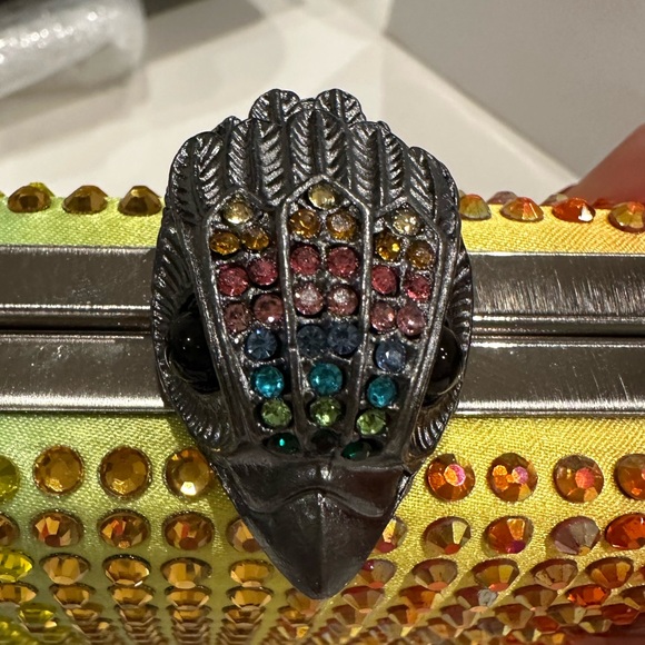 NIB NWT KURT GEIGER RAINBOW STONES CLUTCH/Crossbody - Picture 2 of 5